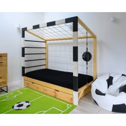 Łóżko bramka piłkarska