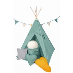 Namiot Tipi Zielona Łąka z matą i poduszkami
