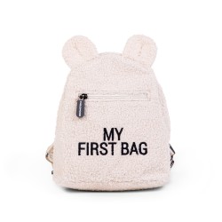 Childhome Plecak dziecięcy My First Bag Teddy Bear White (Limited Edition)