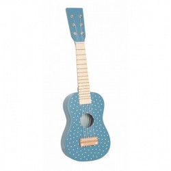 Drewniana Gitara niebieska