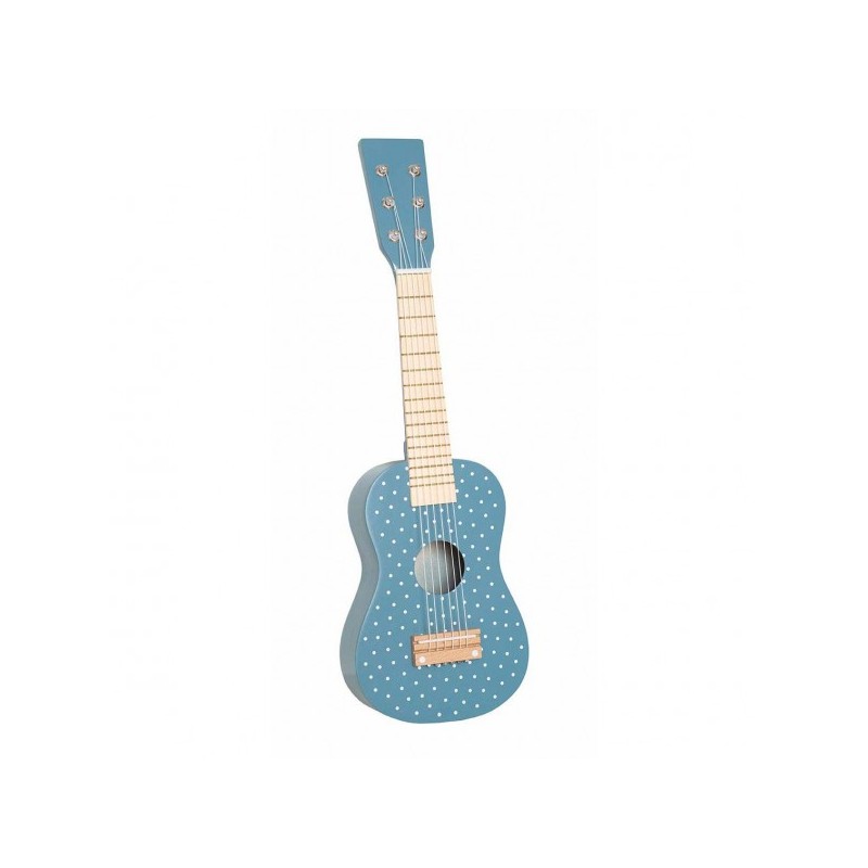 Drewniana Gitara niebieska