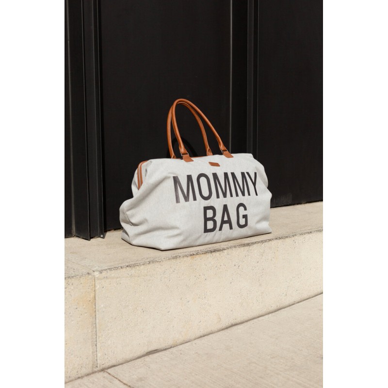 Childhome Torba Mommy bag Kanwas Szara