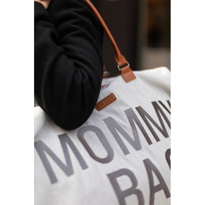 Childhome Torba Mommy bag Kanwas Szara