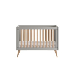 Łóżeczko niemowlęce szare 120 x 60 Swing