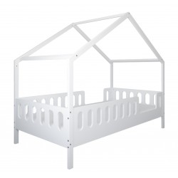 Łóżko Dziecięce Domek LEO 160x80 białe