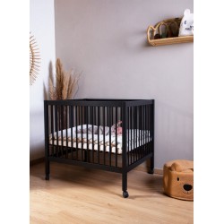 Childhome Drewniany Kojec 95 x 75 cm Black