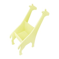 Regał na książki i zabawki - Żyrafa Charlotte żółta