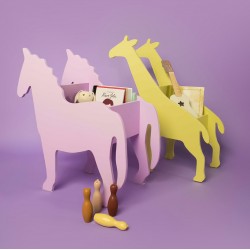 Regał na książki i zabawki - Żyrafa Charlotte żółta
