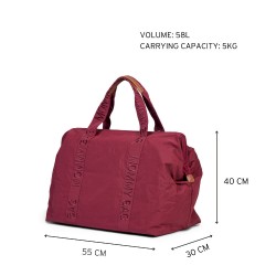 Childhome Torba Mommy Bag Signature Urban Burgundy