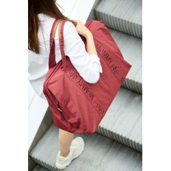 Childhome Torba Mommy Bag Signature Urban Burgundy