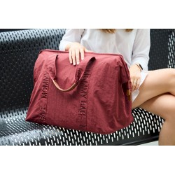 Childhome Torba Mommy Bag Signature Urban Burgundy