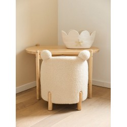 Childhome Kołyska Teddy Off white 79x45x82 cm
