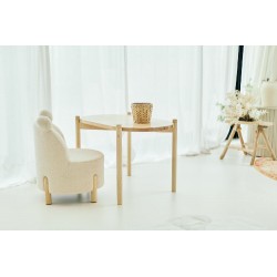 Childhome Kołyska Teddy Off white 79x45x82 cm