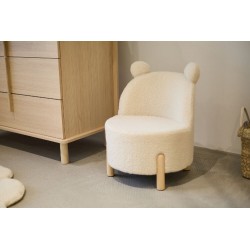 Childhome Fotel dziecięcy Teddy bear Off white