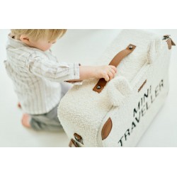 Childhome Walizka dziecięca Mini Traveller Teddy bear White