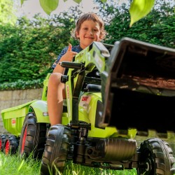 FALK Traktor CLAAS AVEC Zielony na Pedały z Przyczepką od 3 Lat