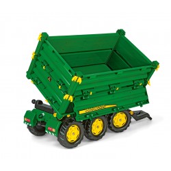 Rolly Toys rollyMulti Trailer -  Przyczepa Wywrotka Rolly Multi John Deere 3 osiowa