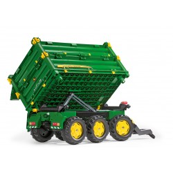 Rolly Toys rollyMulti Trailer -  Przyczepa Wywrotka Rolly Multi John Deere 3 osiowa