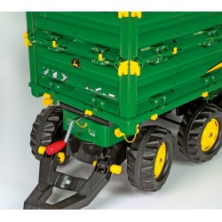 Rolly Toys rollyMulti Trailer -  Przyczepa Wywrotka Rolly Multi John Deere 3 osiowa