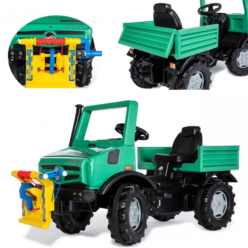 Rolly Toys RollyUnimog Forst  Mercedes-Benz  Wyciągarka - Ciężarówka Samochód na Pedały