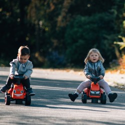 FALK Traktorek Kubota Pomarańczowy z Przyczepką + akc. od 1 roku