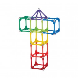 WOOPIE Klocki Magnetyczne Konstrukcyjne Układanka 110 el._4SZT