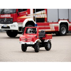 Rolly Toys Unimog Mercedes Benz Samochód na pedały Straż + Kogut