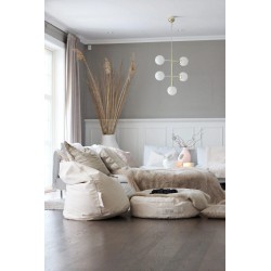 Pufa dla dzieci worek double plain - grey