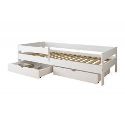 Łóżko z szufladami 200x90 Pino białe