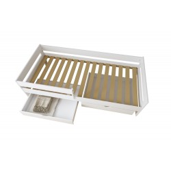 Łóżko z szufladami 200x90 Pino białe