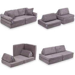 Mini Sofa Modułowa dla dzieci Montessori Comfort - Sztruks Lavender