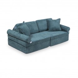 Mini Sofa Modułowa dla dzieci Montessori Comfort - Sztruks Niebieski