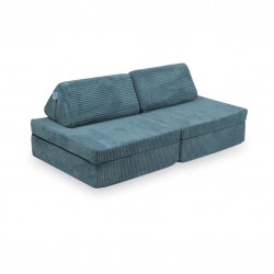 Mini Sofa Modułowa dla dzieci Montessori Comfort - Sztruks Niebieski