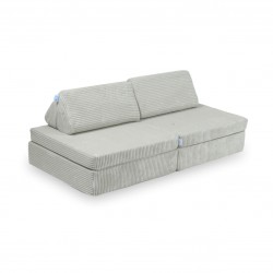 Mini Sofa Modułowa dla dzieci Montessori Comfort - Sztruks Szary