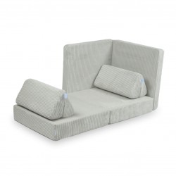 Mini Sofa Modułowa dla dzieci Montessori Comfort - Sztruks Szary