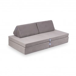 Mini Sofa Modułowa dla dzieci Velvet Lila- 10 elementów