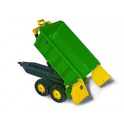 Rolly Toys duża Dwuosiowa Przyczepa John Deere Wywrotka