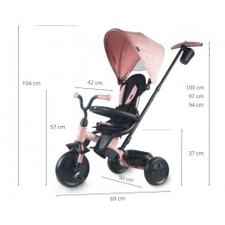 Qplay Rowerek Trójkołowy Elite Platinum Pink