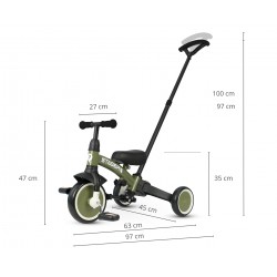 Qplay Rowerek Trójkołowy Stager 3w1 Green