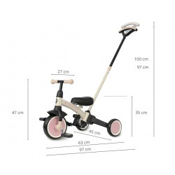 Qplay Rowerek Trójkołowy Stager 3w1 Pink