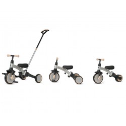 Qplay Rowerek Trójkołowy Stager 3w1 Silver