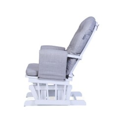 Childhome Fotel pływający z podnóżkiem White/Grey