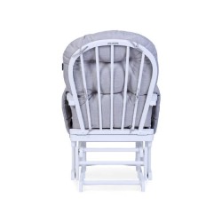 Childhome Fotel pływający z podnóżkiem White/Grey