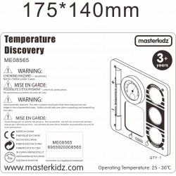 MASTERKIDZ Nauka o Temperaturze Ścienna Tablica Edukacyjna Flex