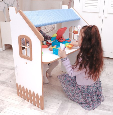 biurko-dla-dziecka-domek-bazarek-niebieskie