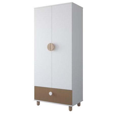 szafa-dwudrzwiowa-loft-biala-z-szuflada-186cm