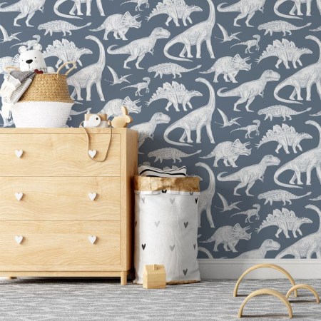 tapeta-pastelowelove-dino-blue-wzor-dinozaury